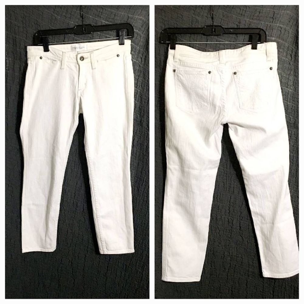 Habitual White Denim Crop Jeans Size 27